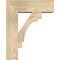 Ekena Millwork Merced Block Rough Sawn Bracket w/ Offset Brace, Douglas Fir, 6"W x 16"D x 20"H BKT0604X16X20MRC05RDF - alternate 2